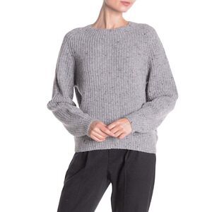 Vince Heathered Knit Wool Blend Crew Neck Sweater Size Small